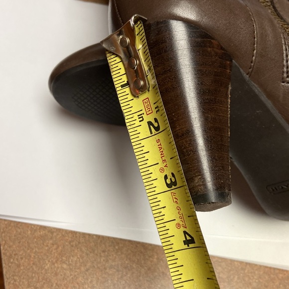 Coach Addie Semi Mate Leather Heel Boots - Picture 14 of 16